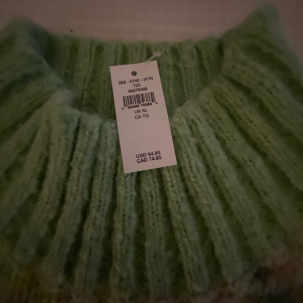 NWT Aerie Fair Isle Mockneck Sweater Size XL Beautiful - Picture 3 of 7
